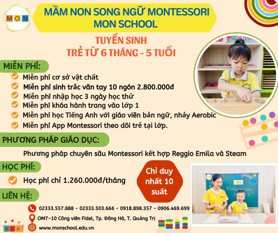 MẦM NON SONG NGỮ MONTESSORI MON SCHOOL
